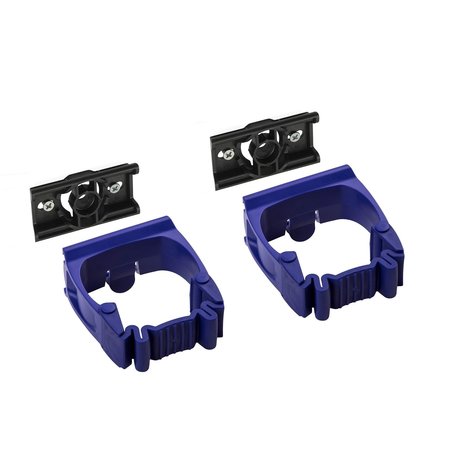 TOOLFLEX One-size-fits-all, Click-n-go Tool Holder with Wall Adapter, Purple, 2PK TF2-9